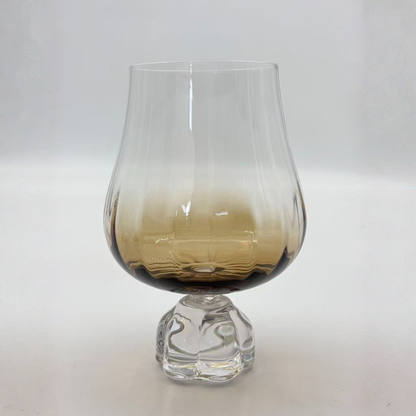 Stemless wine glass for wine Glass with base Diamond White 600ml