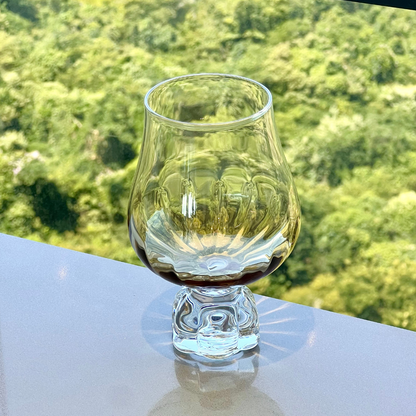 Stemless wine glass for wine Glass with base Diamond White 600ml