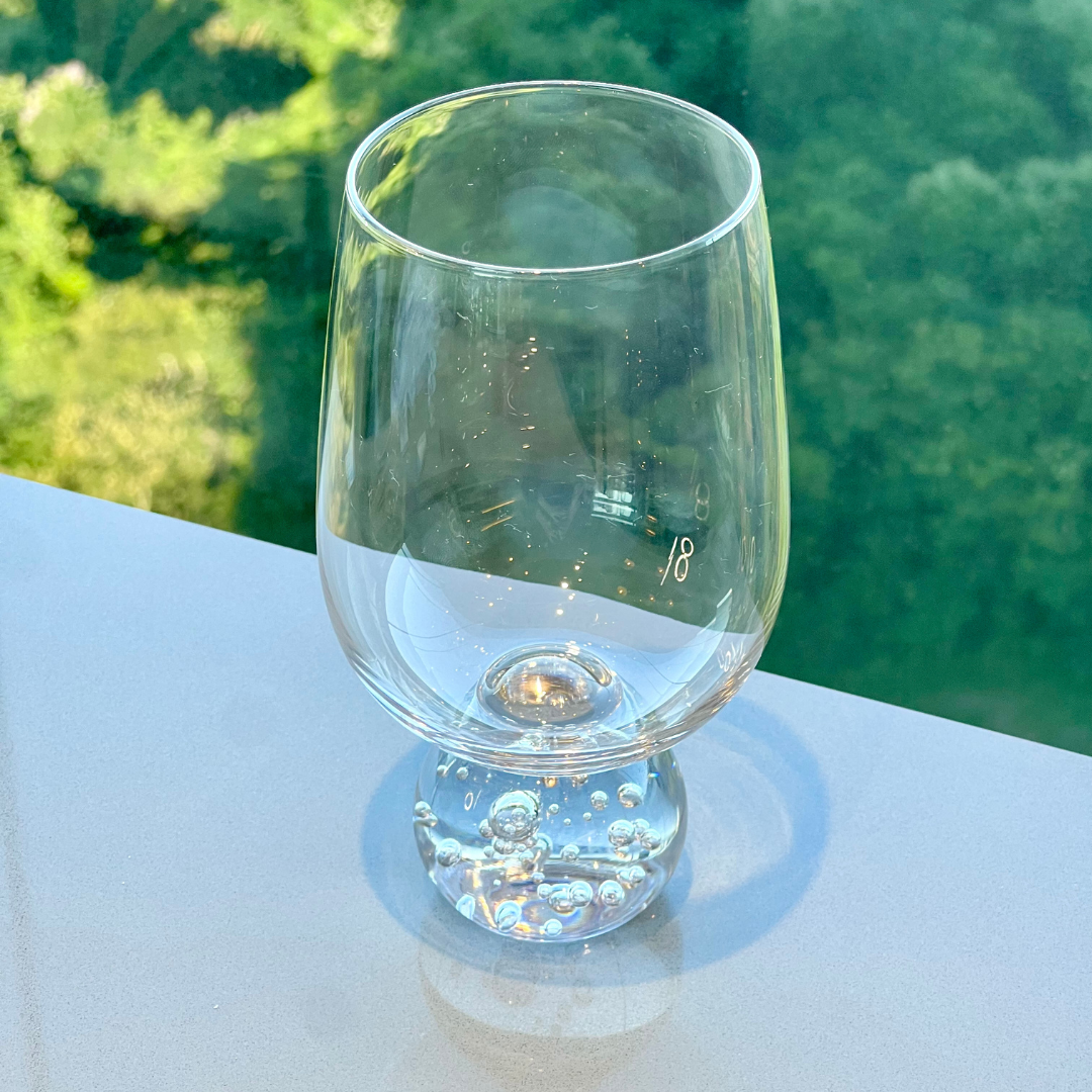 Stemless wine glass for wine Glass with base Sphere Clear 540ml