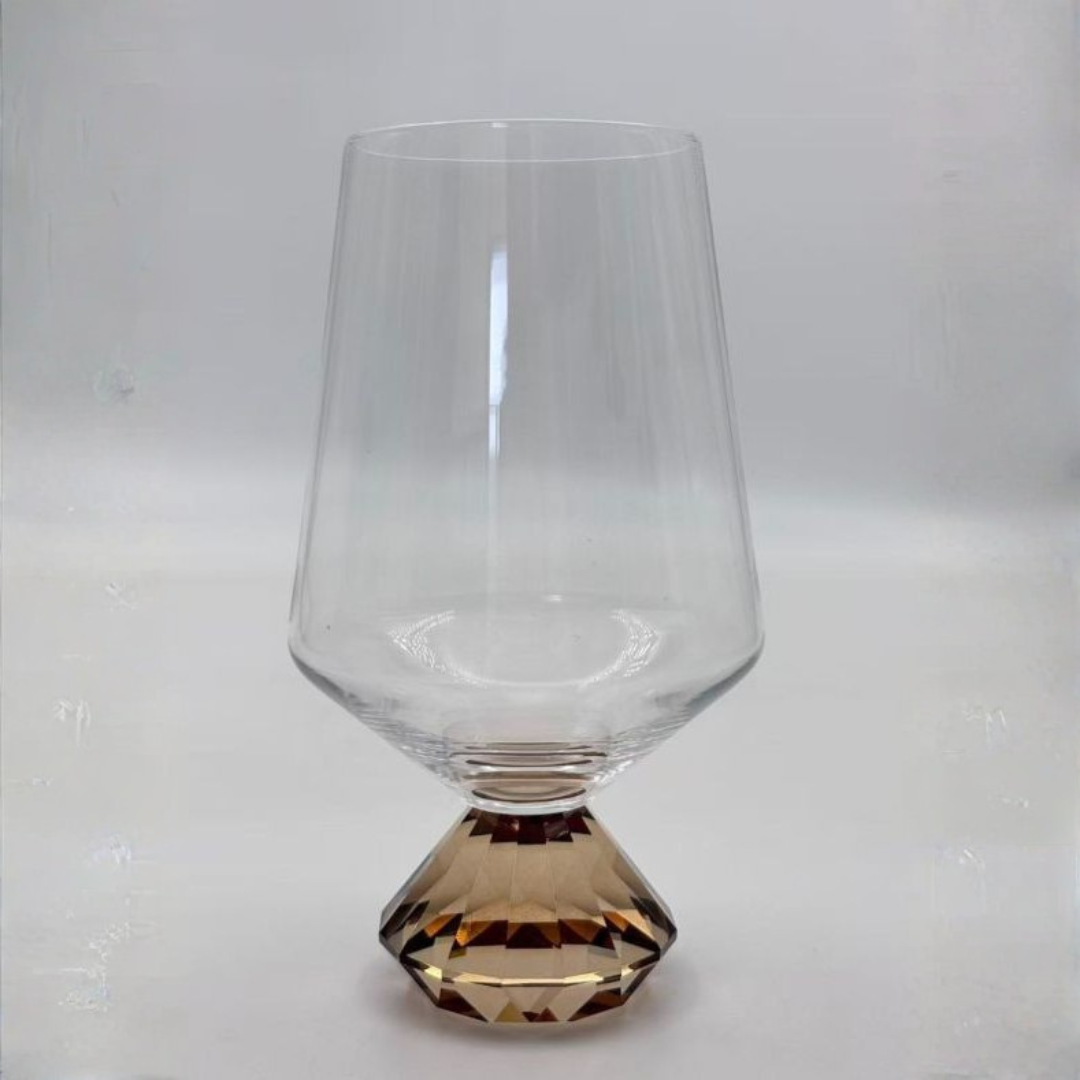 Wine glass of Glass for wine Tinto Diamond Amber