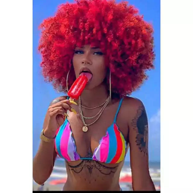 Peruca wig cacheada orgânica