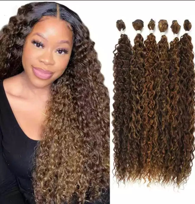 Pacotes na rede para entrelace cabelo orgânico