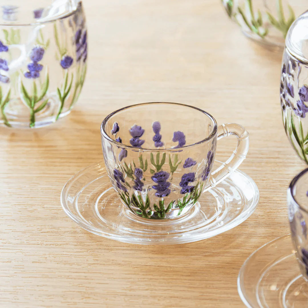 Kit 4 Coffee cups Crystal Lavender 80ml