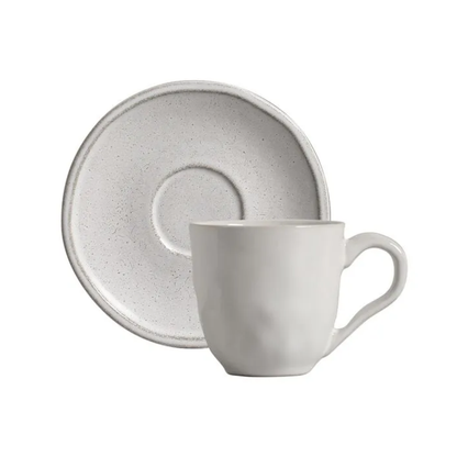 Set of 6 cups of Tea Ceramic Daily Snow 170ml