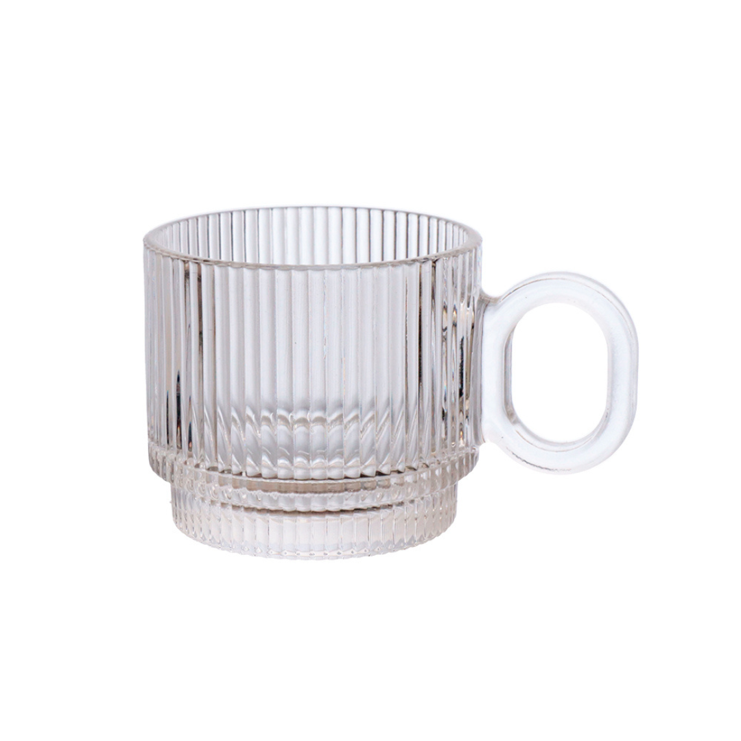 Set of 4 mugs of Glass Graffiato 170ml