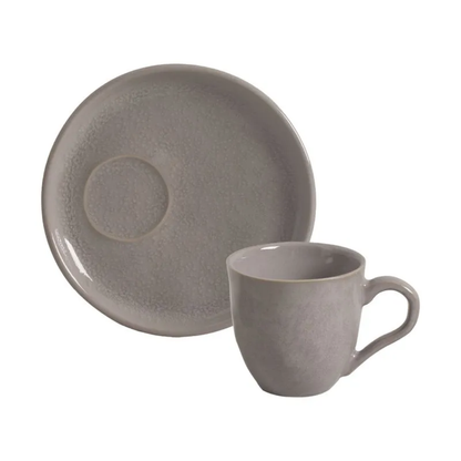 Set of 6 cups of Tea with saucer Bruma Ceramic 170ml