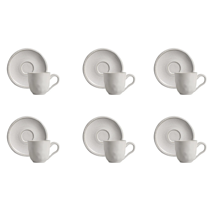 Set of 6 cups of Coffee Daily Snow 70ml