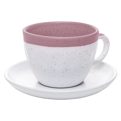 Set of 4 cups of Tea with Píres Ceramic Ombre Pink 210ml