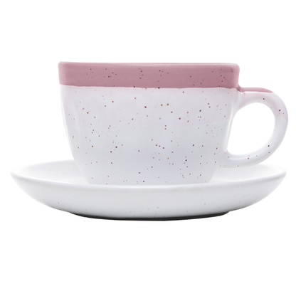 Set of 4 cups of Tea with Píres Ceramic Ombre Pink 210ml