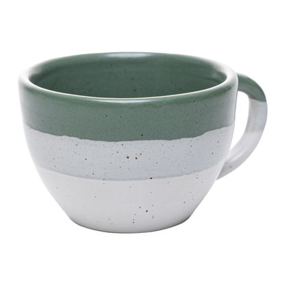 Set of 4 cups of Coffee with Píres Ceramic Ombre Green 85ml